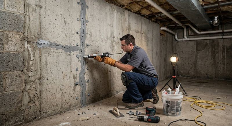 Basement Crack Repair in Oxon Hill, MD