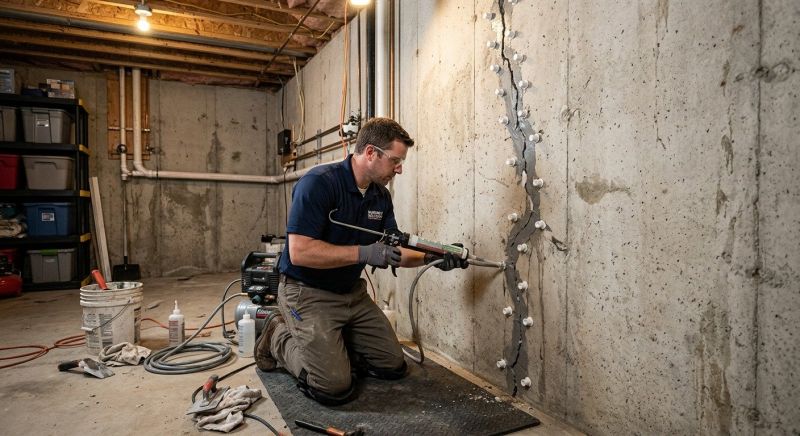 Basement Crack Repair in Oxon Hill, MD