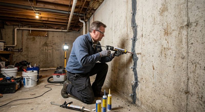 Basement Crack Repair in Oxon Hill, MD