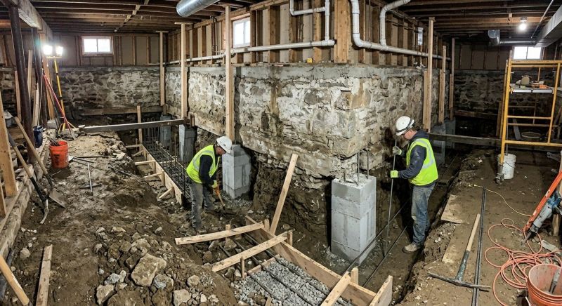 Basement Underpinning in Oxon Hill, MD