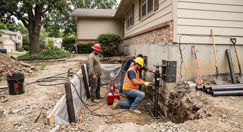 Cracked Foundation Repair in La Plata, MD