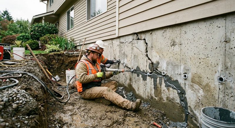 Cracked Foundation Repair in Odenton, MD