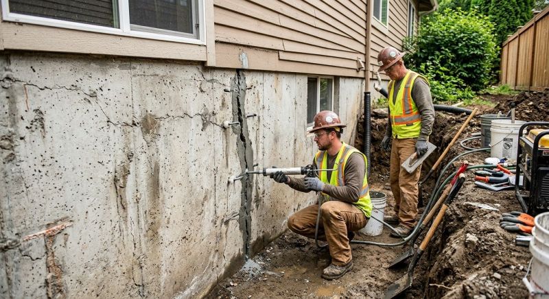 Cracked Foundation Repair in Reston, VA