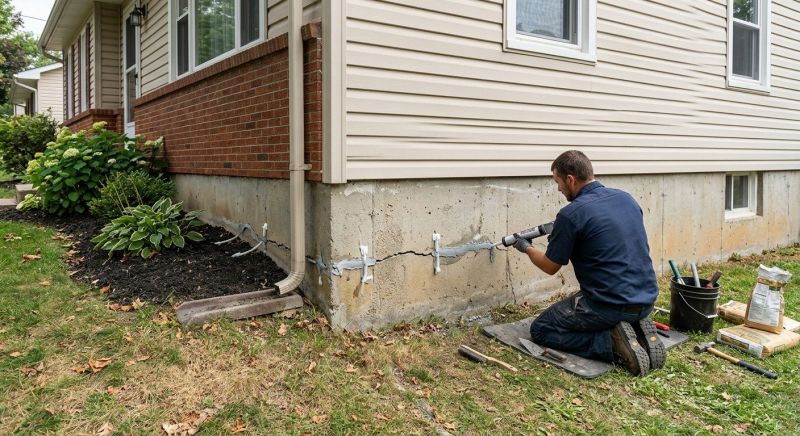 Cracked Foundation Repair in Sandy Spring, MD