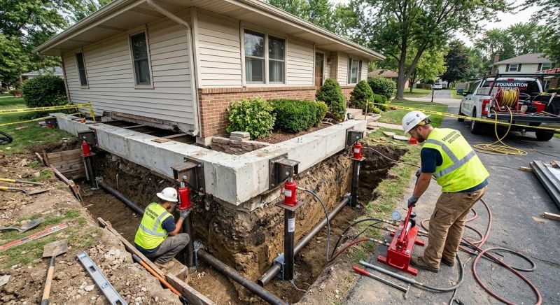 Foundation Jacking in Clifton, VA