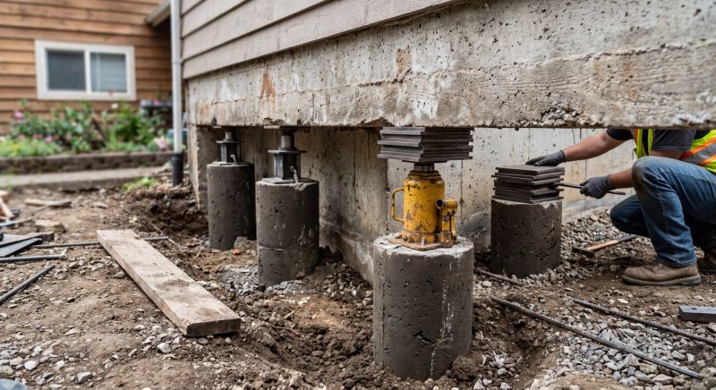 Foundation Pier Leveling in Oxon Hill, MD