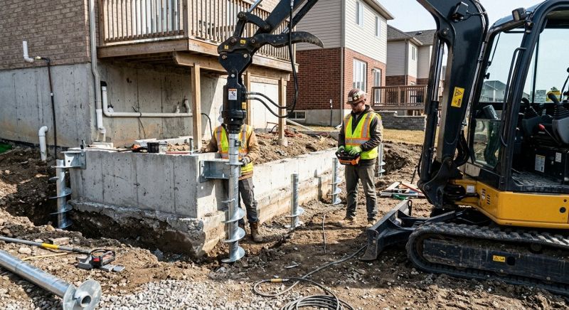 Helical Piers Installation in Oxon Hill, MD