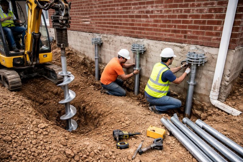 Helical Piers Installation in Oxon Hill, MD