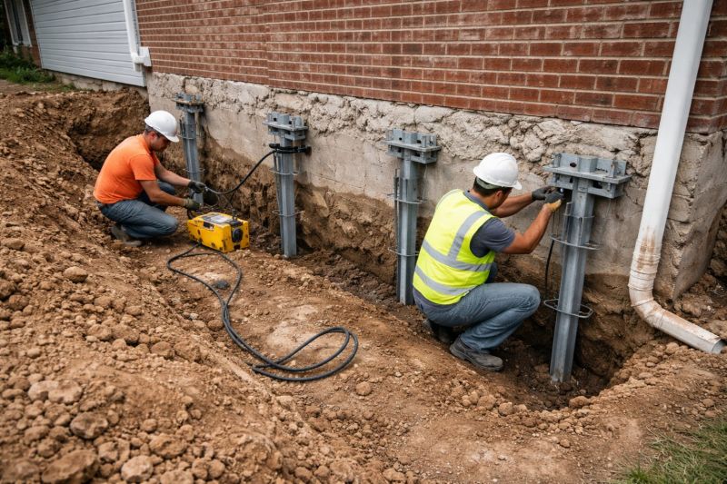 Helical Piers Installation in Oxon Hill, MD