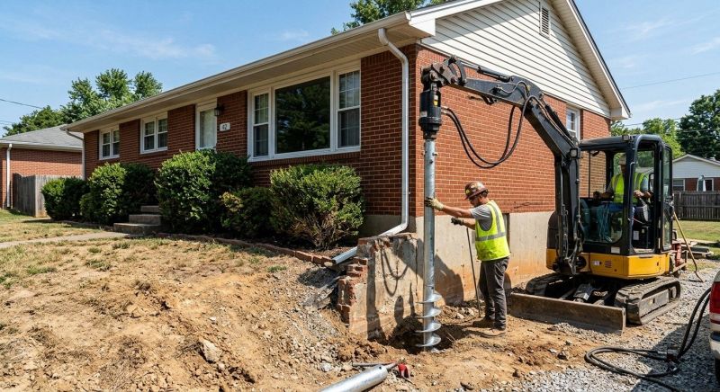 Helical Pile Installation in Oxon Hill, MD