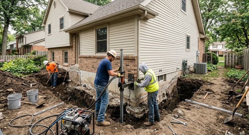 House Foundation Repair in Reston, VA