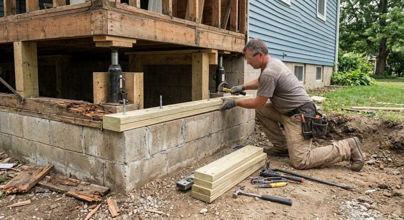 House Foundation Repair in Silver Spring, MD