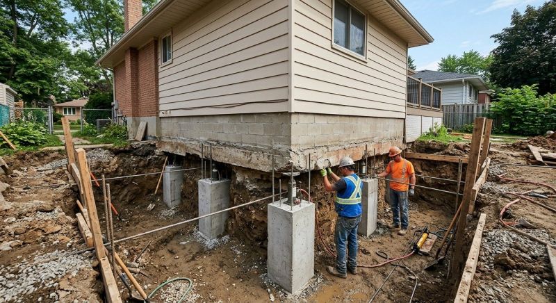 House Underpinning in Oxon Hill, MD