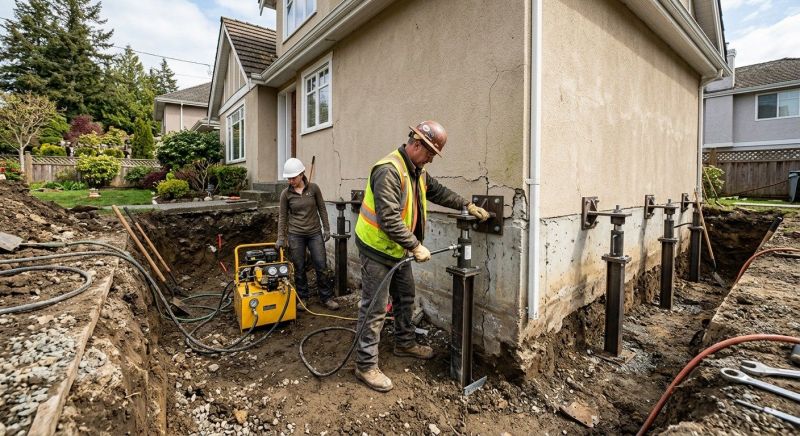 Sinking Foundation Repair in Ashton, MD