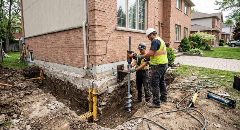 Sinking Foundation Repair in Cheltenham, MD