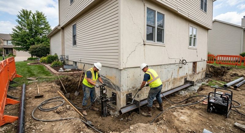 Sinking Foundation Repair in Dunkirk, MD